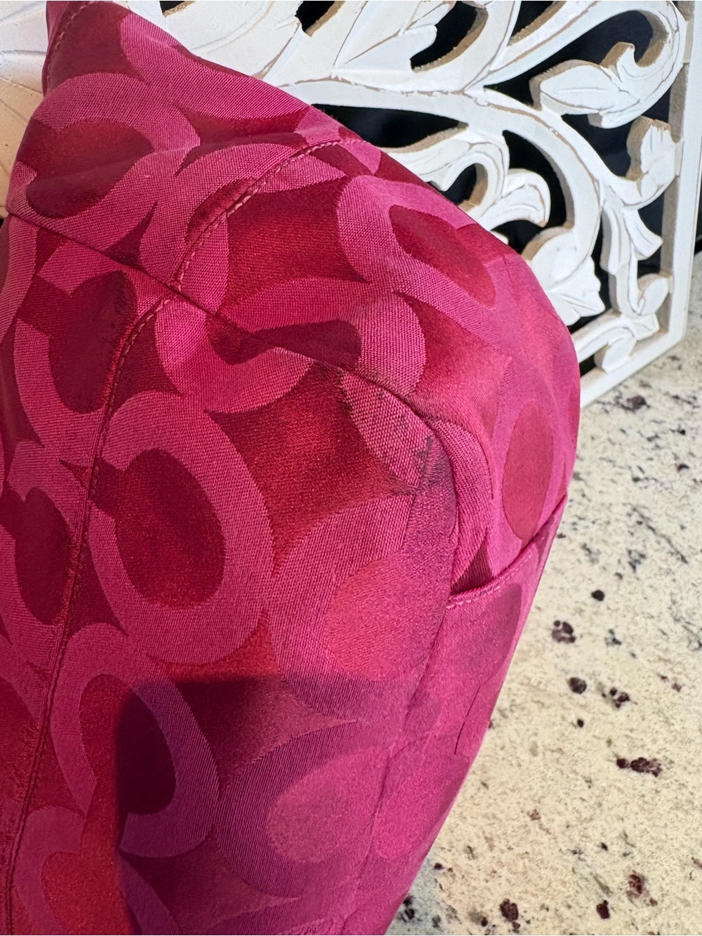 Coach Madison Tribeca Op Art Tote Style 14134 Pink - Picture 12 of 15